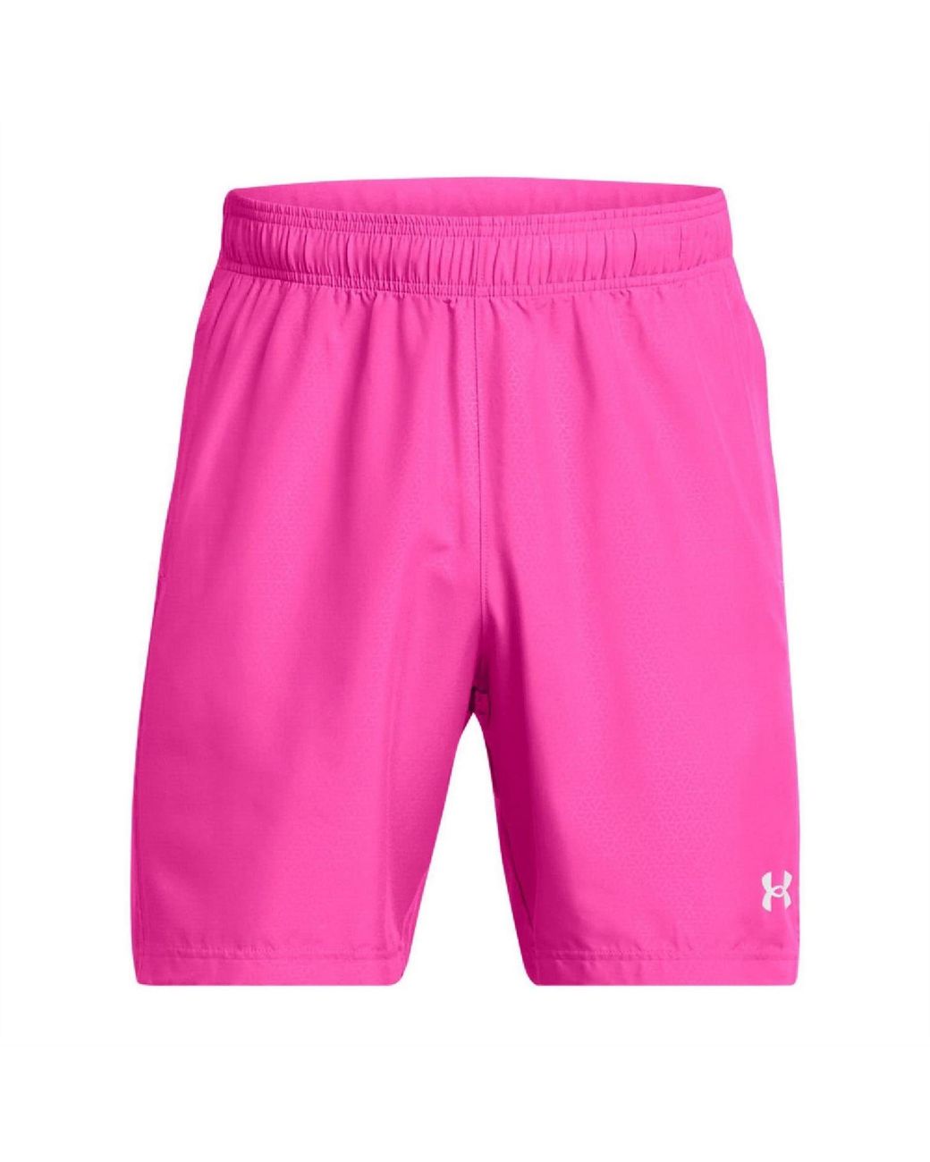 Under Armour Pink Woven Halfback Emboss Training Shorts for men