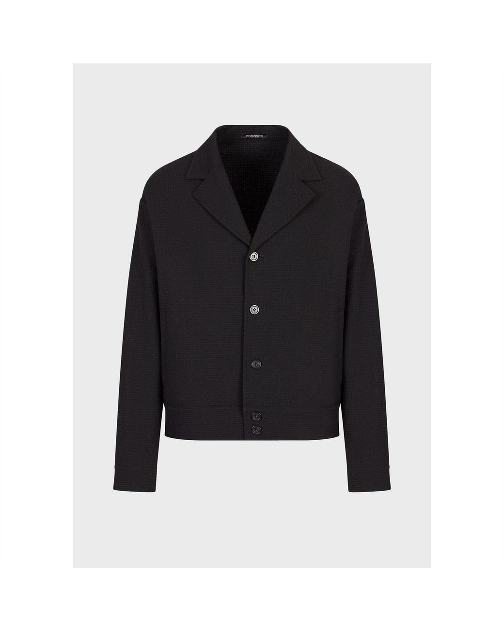 EA7 Black Jacket for men