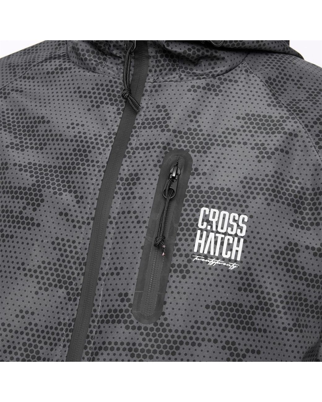 Crosshatch Gray Allover Print Jacket for men