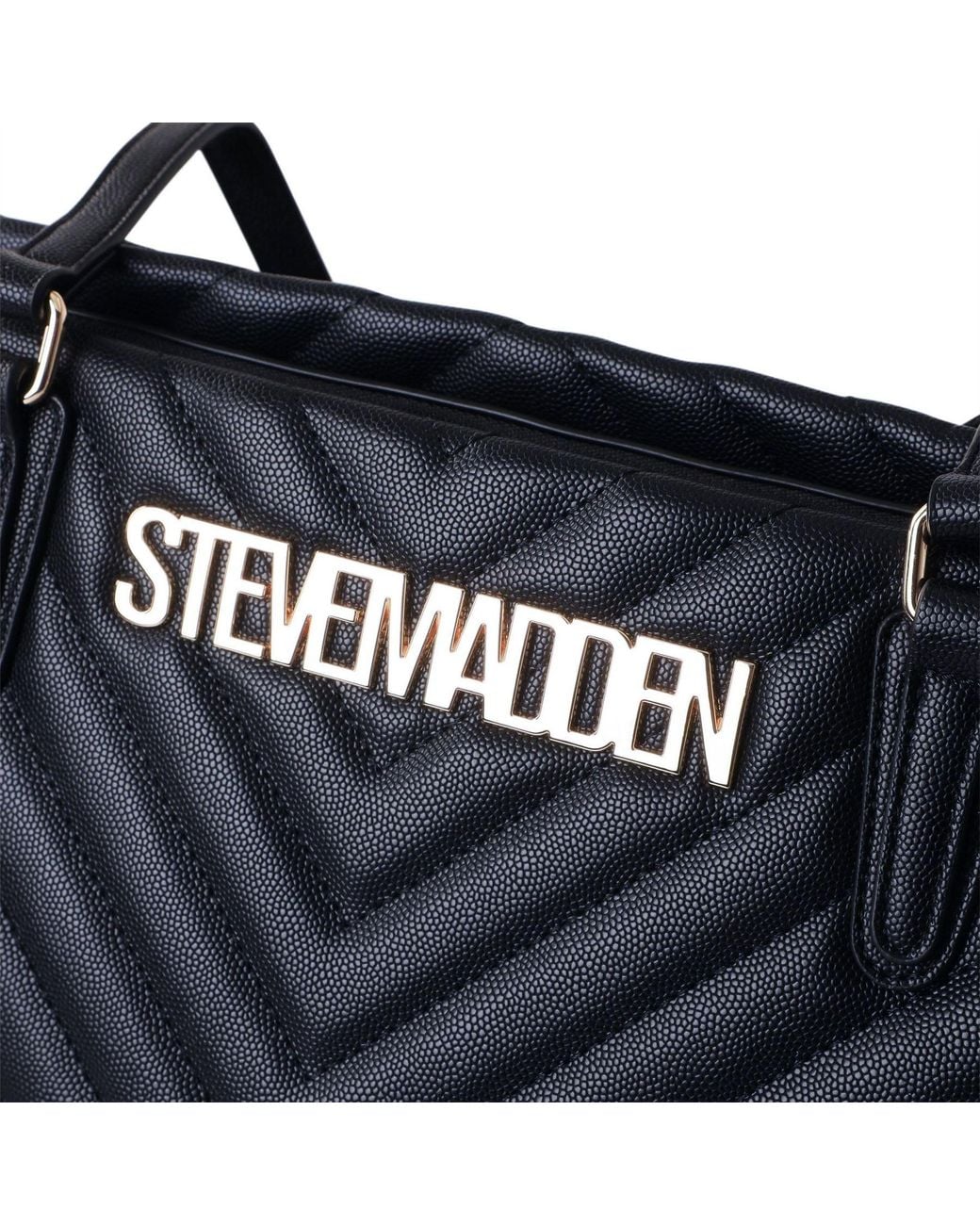 Steve Madden Blue Bjude 2 Textured Tote With-Tone Hardware