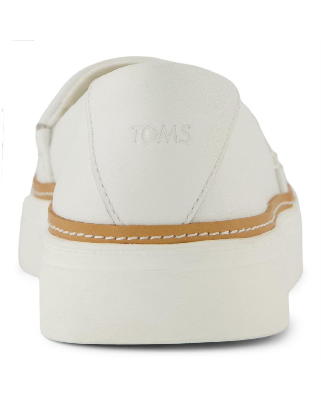 TOMS White Slip On Shoes