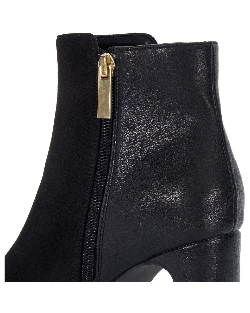 Dune Black Orietta Almond Toe Ankle Boots
