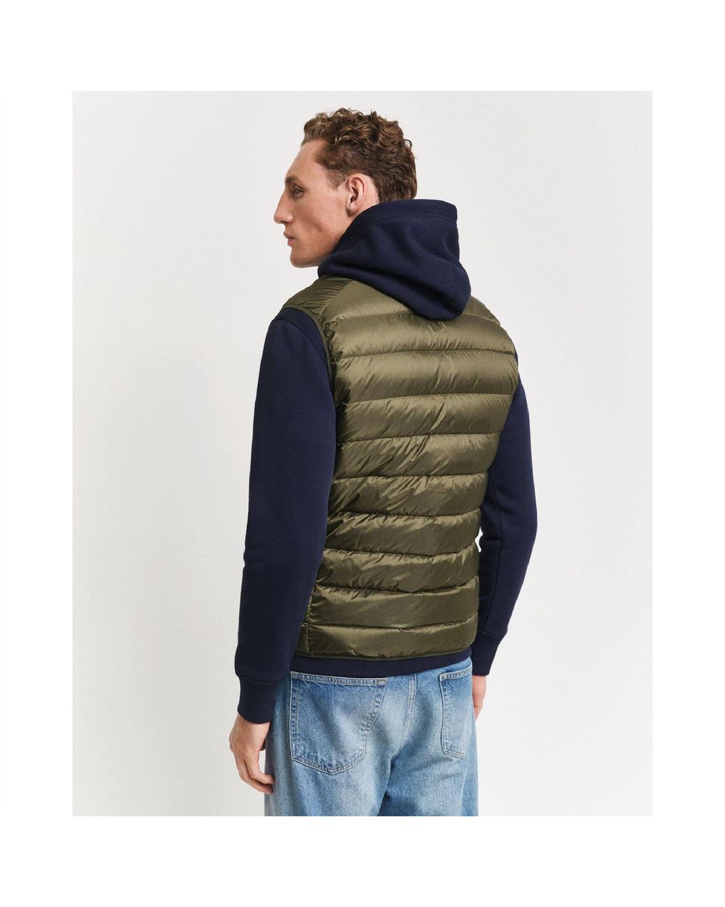 Gant Brown Down Gilet for men