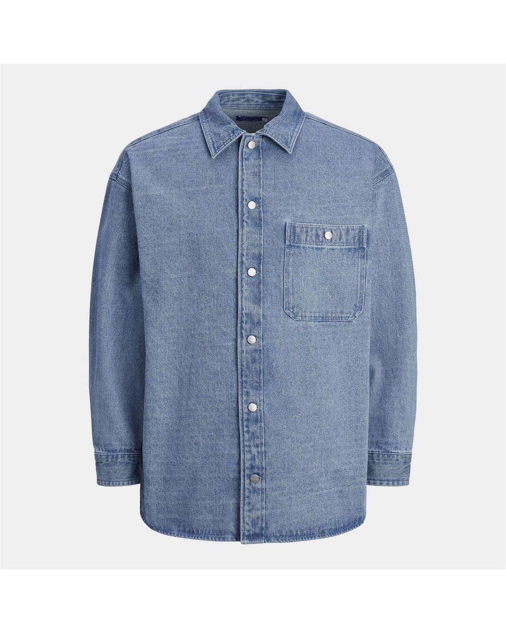 Jack & Jones Blue Denim Overshirt for men