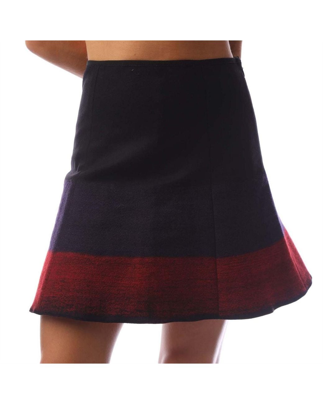 EA7 Black Dyed Flared Mini Skirt
