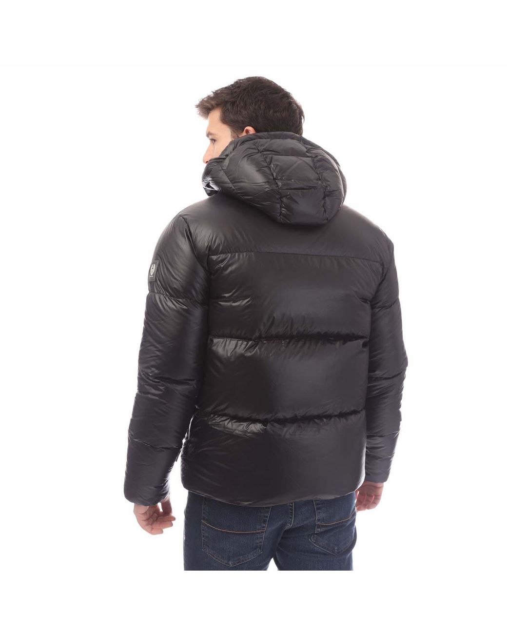Belstaff Black Down Filled Ripstop Resolve Jacket for men