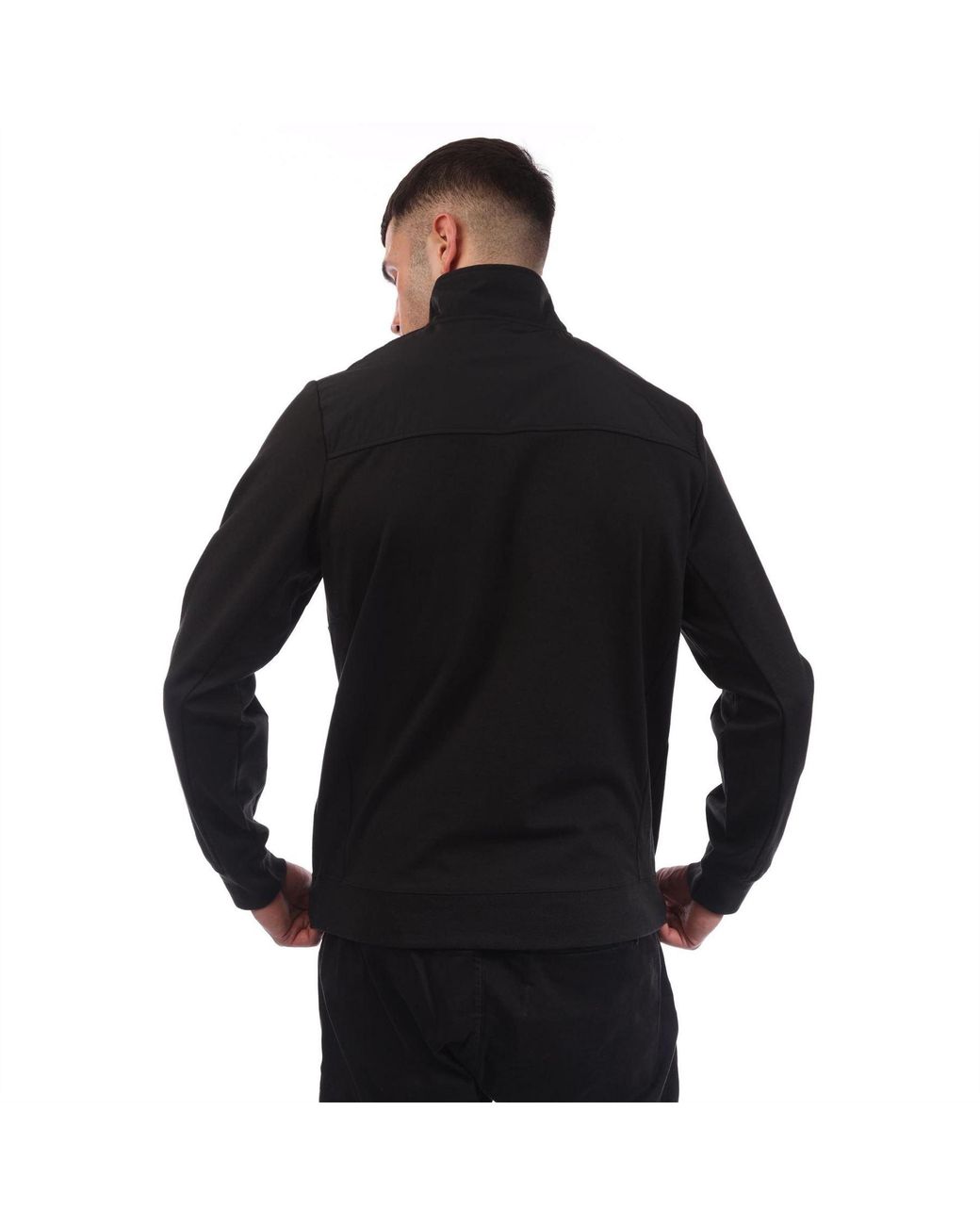 Lyle & Scott Black And Hybrid Quarter Zip for men