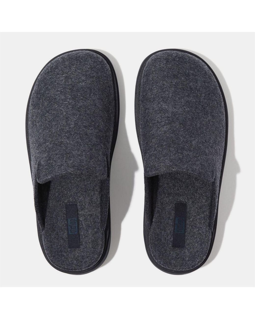 Fitflop Blue Gen-Ff Felt Mule Slippers