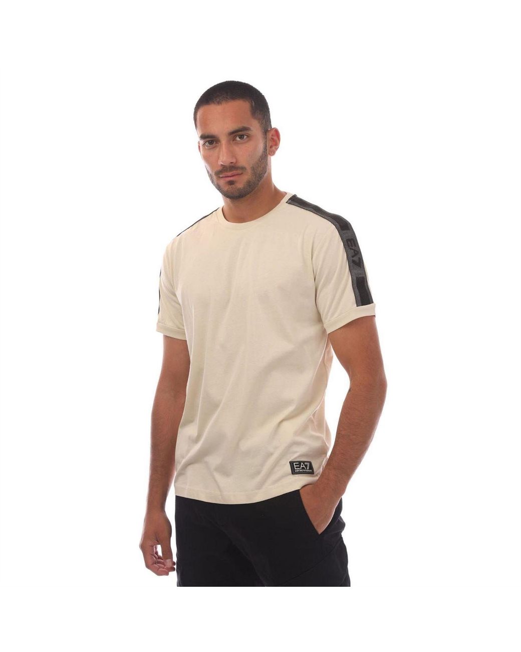 EA7 Natural Series Cotton Jersey T Shirt for men