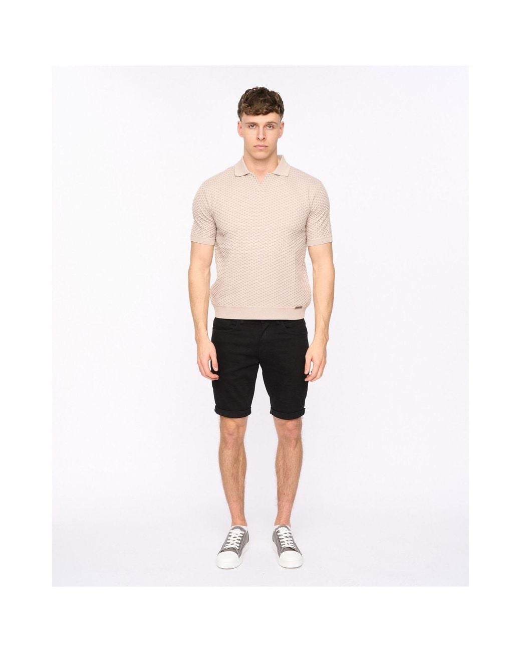 Duck and Cover Gray Morwin Polo Shr for men