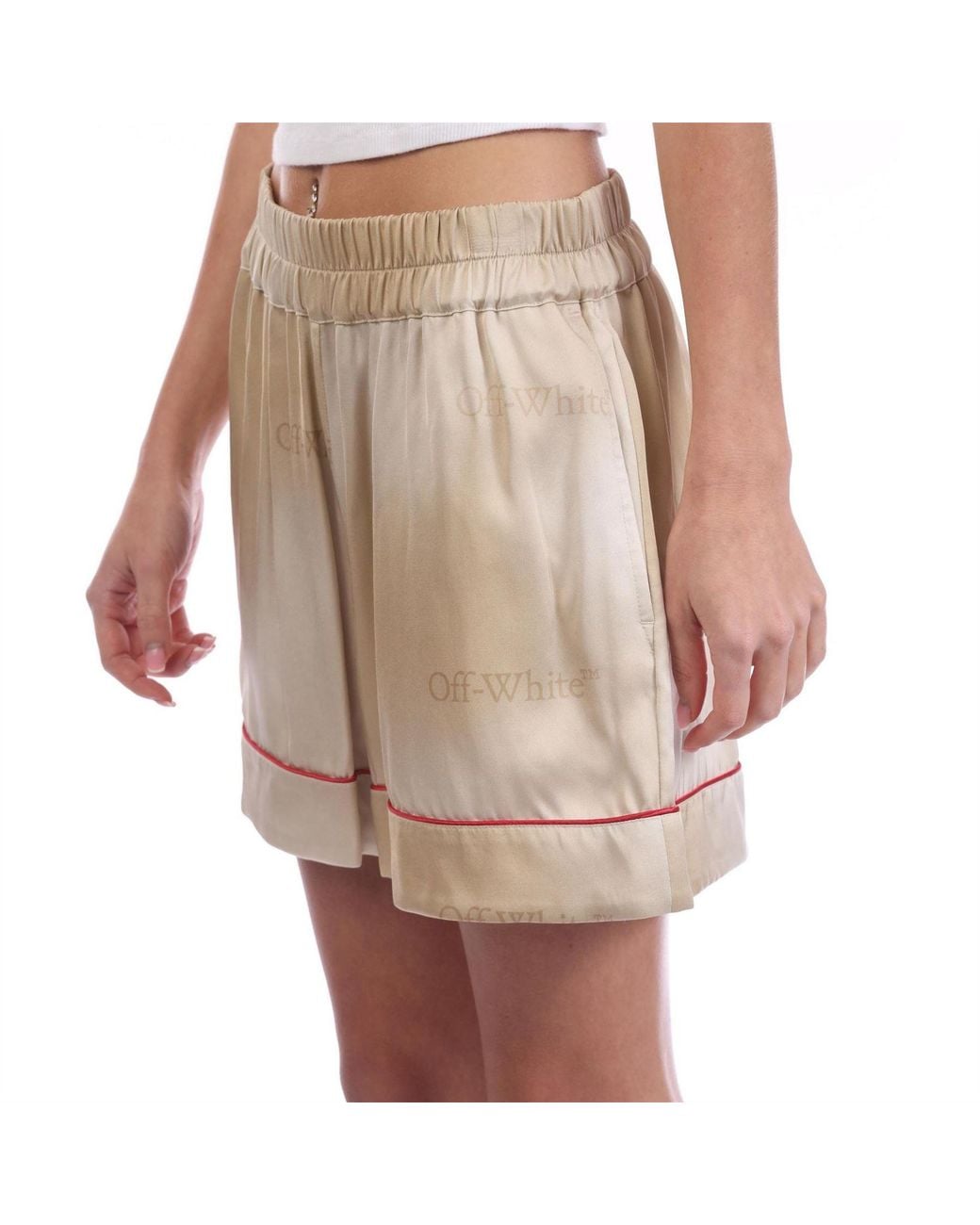 Off-White c/o Virgil Abloh Natural Pyjama Shorts