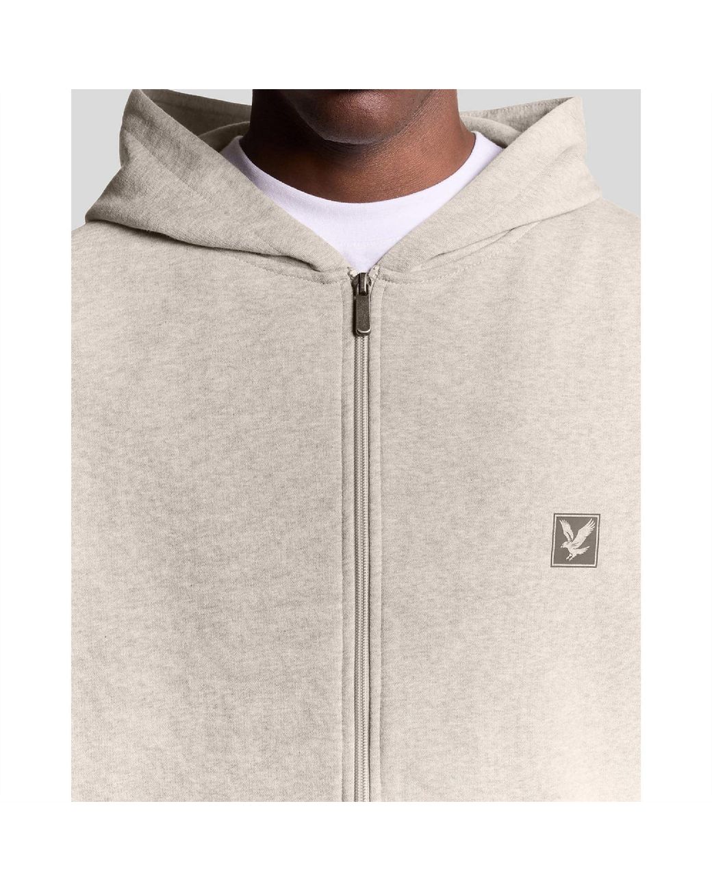 Lyle & Scott Natural And Zip Through Hoodie for men
