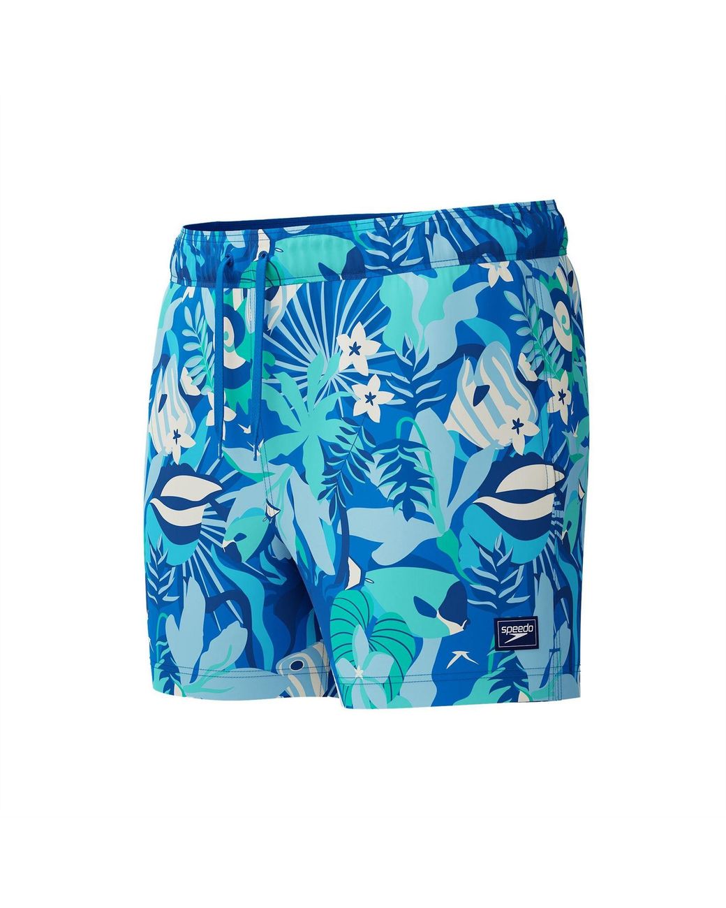 Speedo Blue Redondo Edge Abstract Patterned Swim Trunk for men