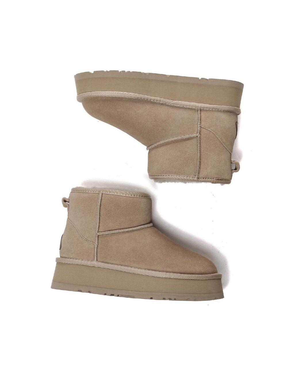 EVER AU Brown Mini Classic Platform Boots