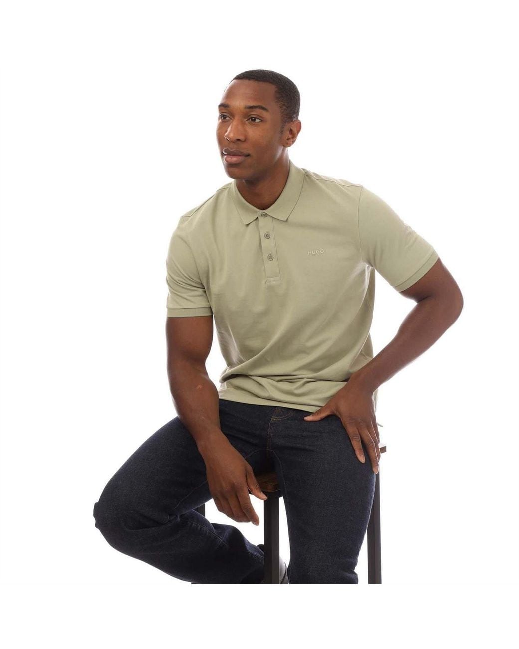 HUGO Green Polo Shirt for men
