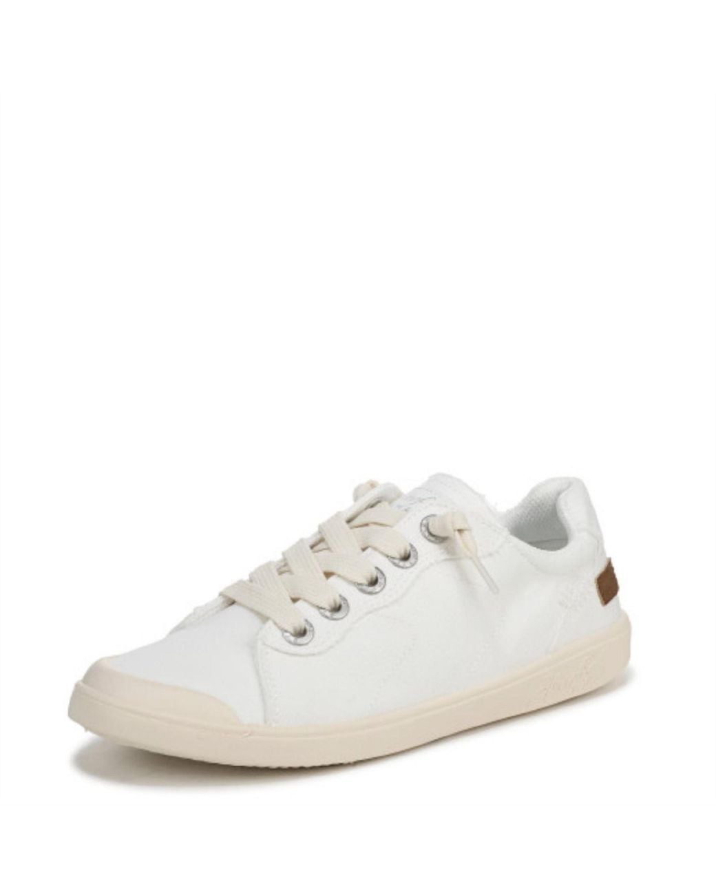 Blowfish White Vienna Slip Leopard Patterned Canvas Low Top Sneakers 4 (37)