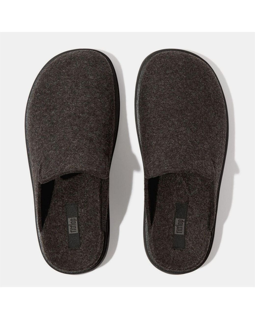 Fitflop Brown Gen-Ff Felt Mule Slippers