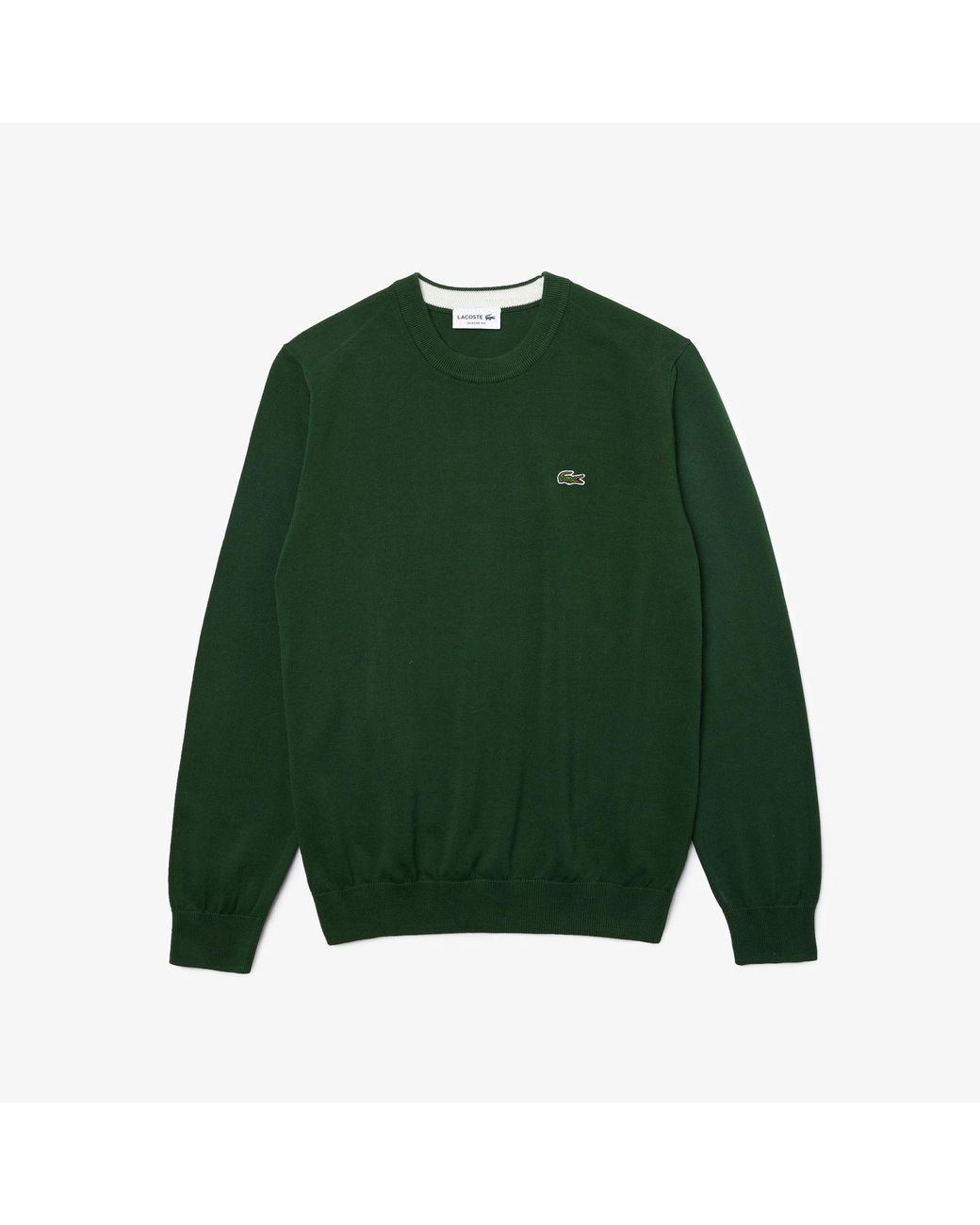 Lacoste crew neck sweater deals