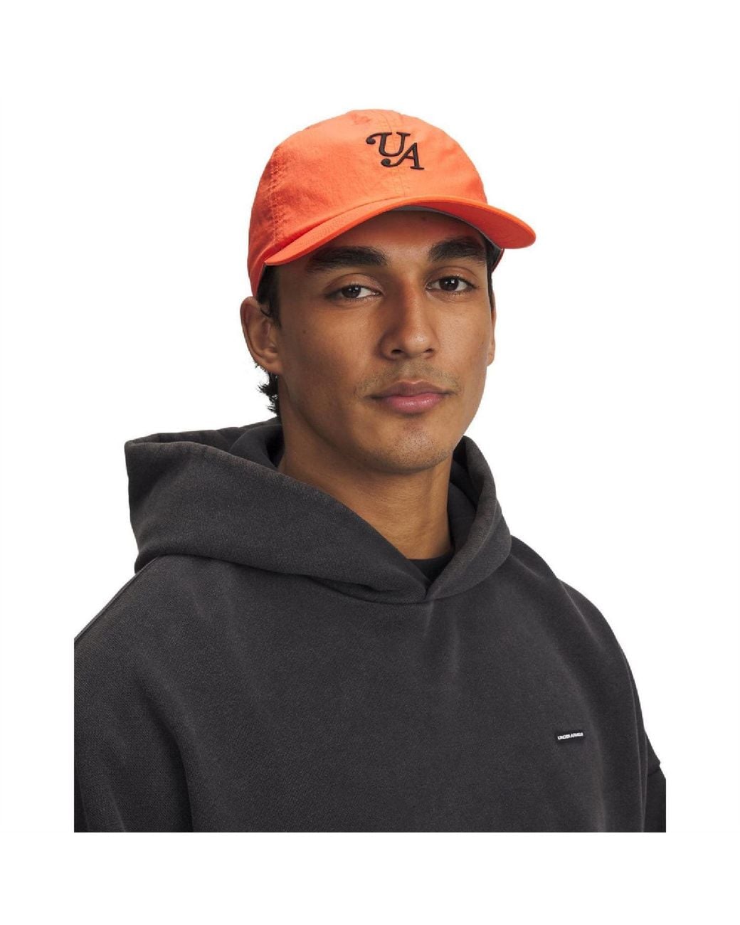 Under Armour Brown Mid Nylon Adustable Cap for men