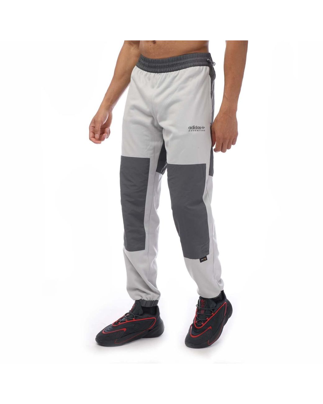 adidas Originals Adventure Winter Fabric Mix Track Pants in Grey for Men Lyst UK