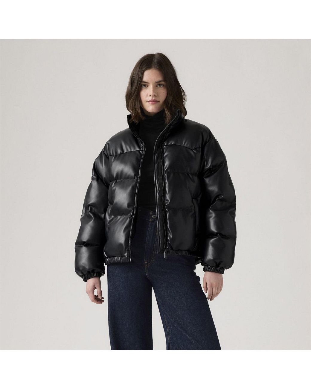 Levi's Black Short Puffer Jacket