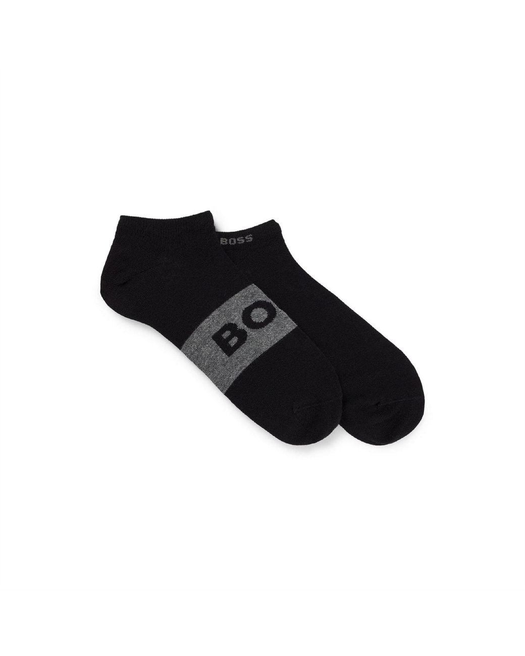 Boss Black Pack Of Logo Ankle Socks for men