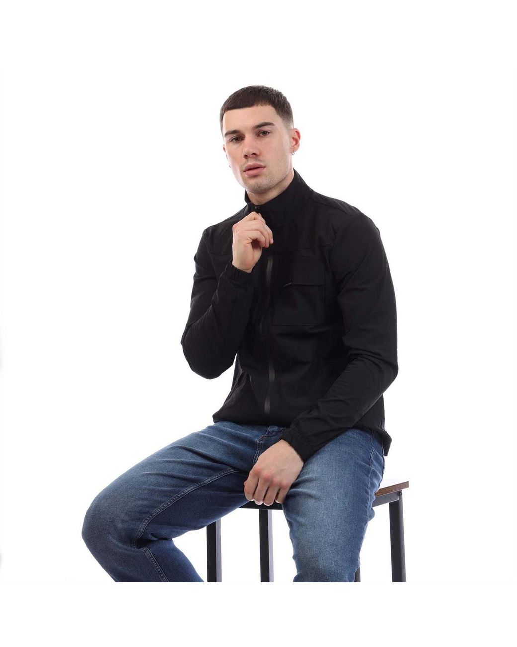 Duck and Cover Black Chamata Jacket for men