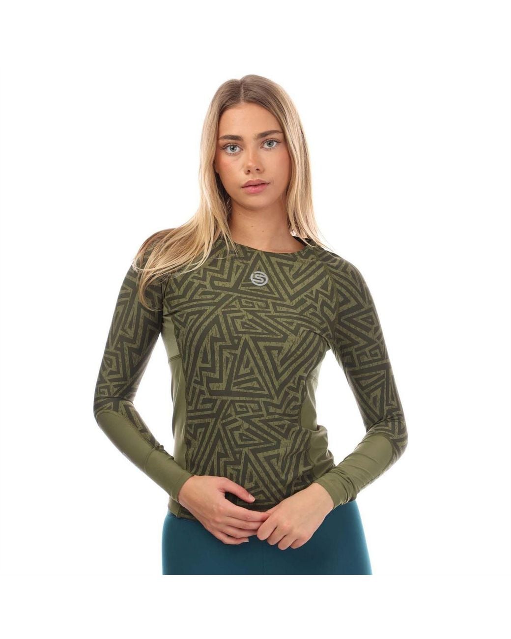 Skins Green 3 Long Sleeve Top