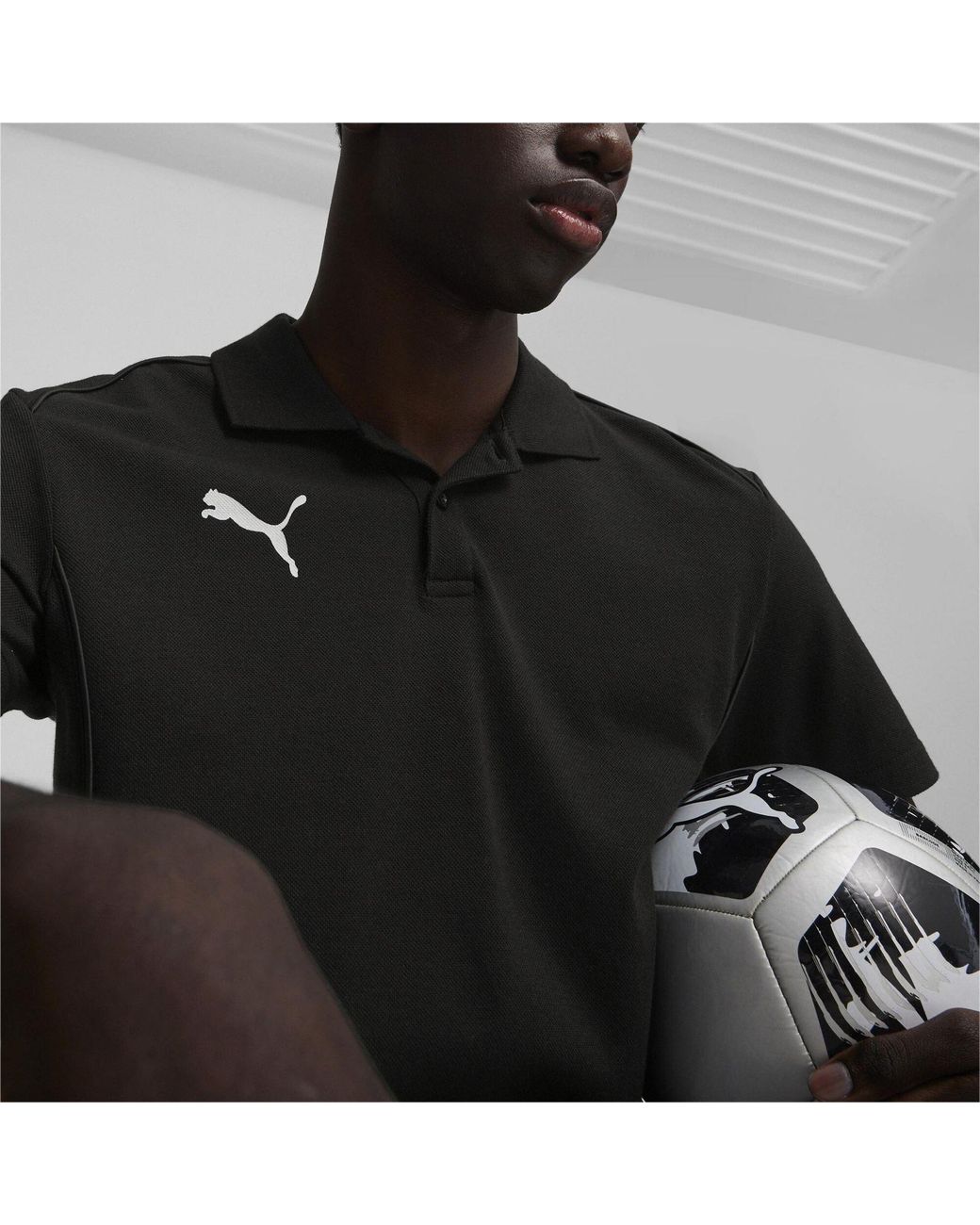 PUMA Black Casuals Polo for men