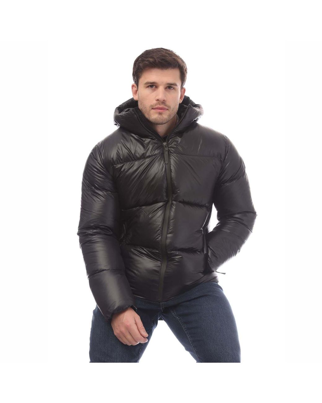 Belstaff Black Down Filled Ripstop Resolve Jacket for men