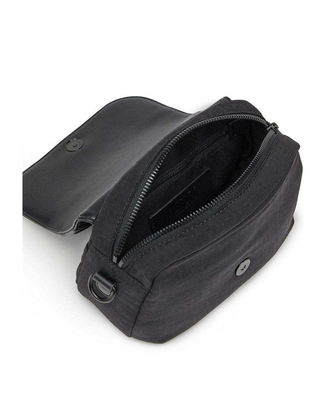 DIESEL Black Mono Mini Messenger Bag for men