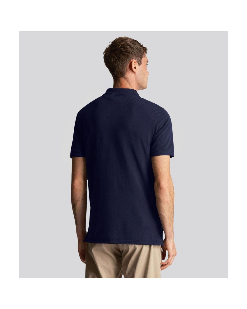 Lyle & Scott Blue Ordinate Print Plain Polo Shirt for men