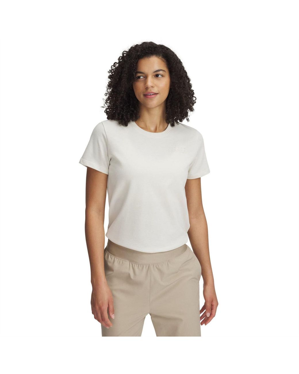 Under Armour White Branded Core T Shirt