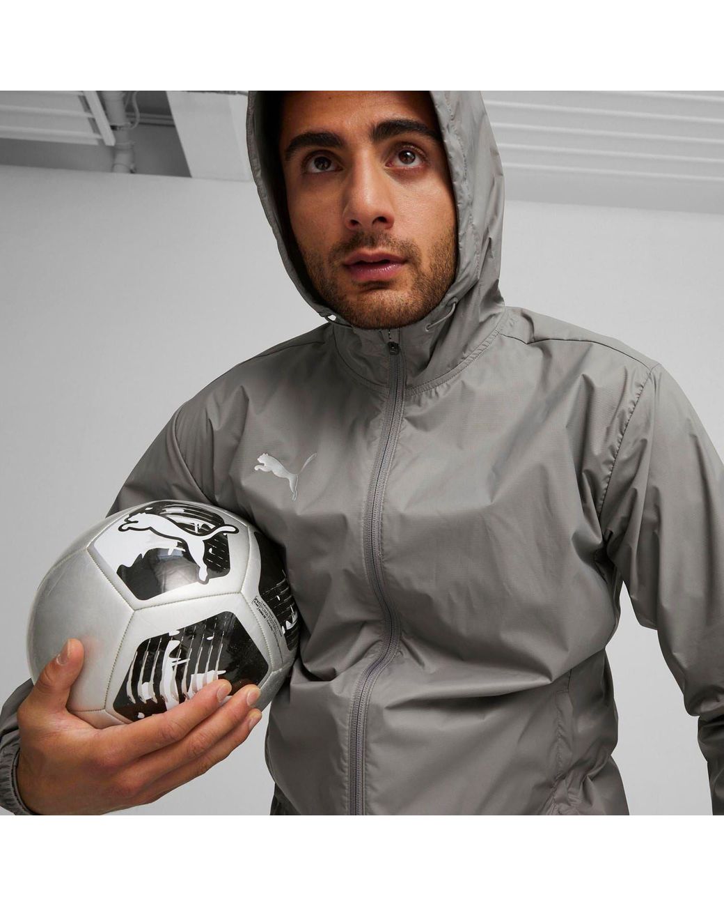 PUMA Gray Teamfinal All-Weather Jacket for men