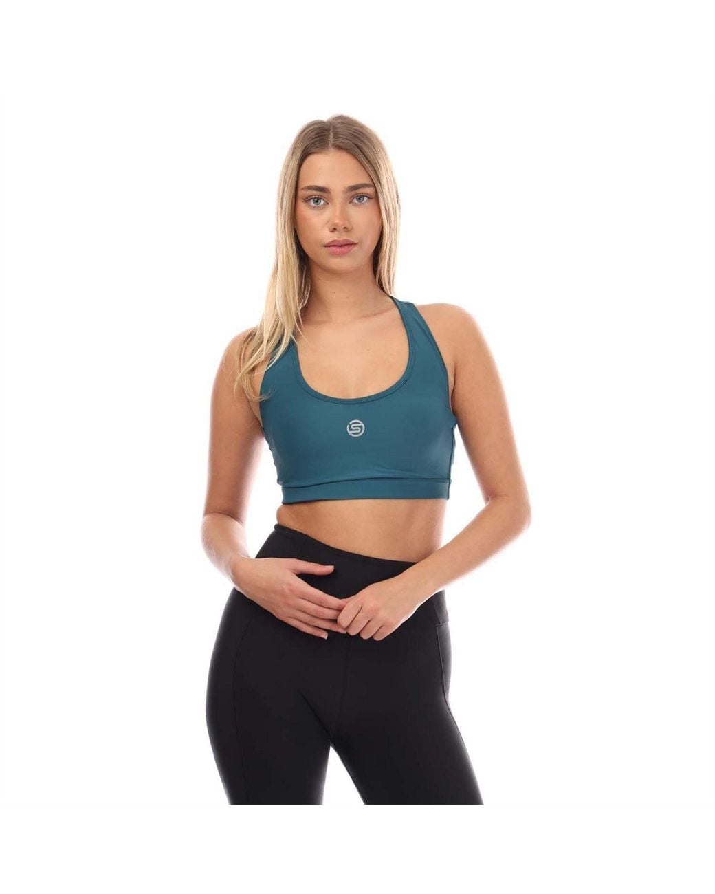 Skins Blue 3 Active Bra