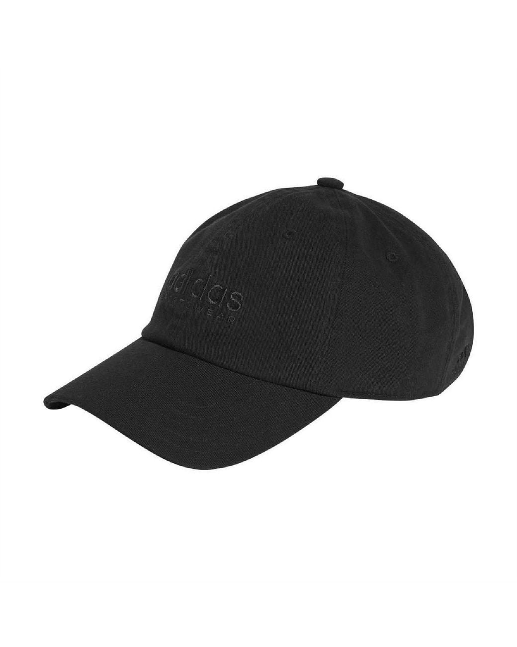 Adidas Black Dad Cap Logo Embroidered Adjustable for men