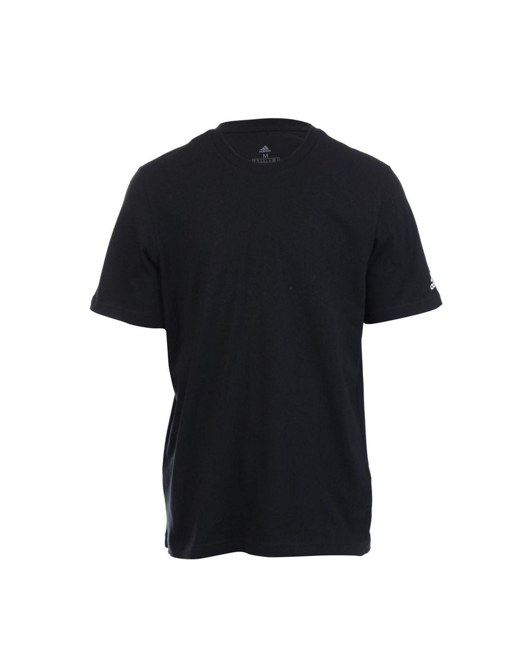 Adidas Black Essential Blank T-Shirt for men
