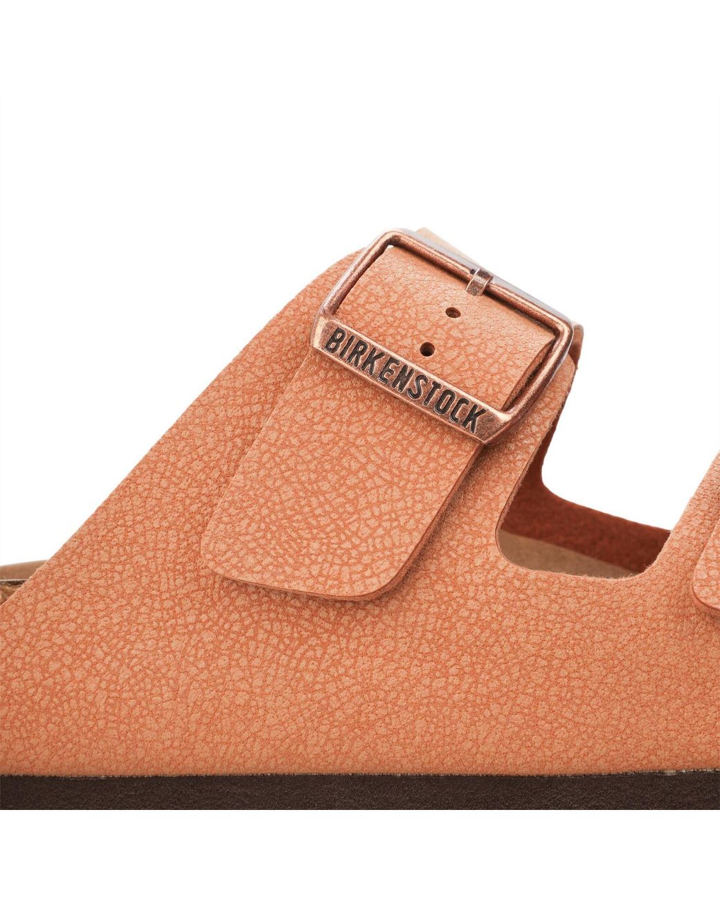 Birkenstock Brown Arizona Textured Open Toe Slide Sandals 39 (5.5)