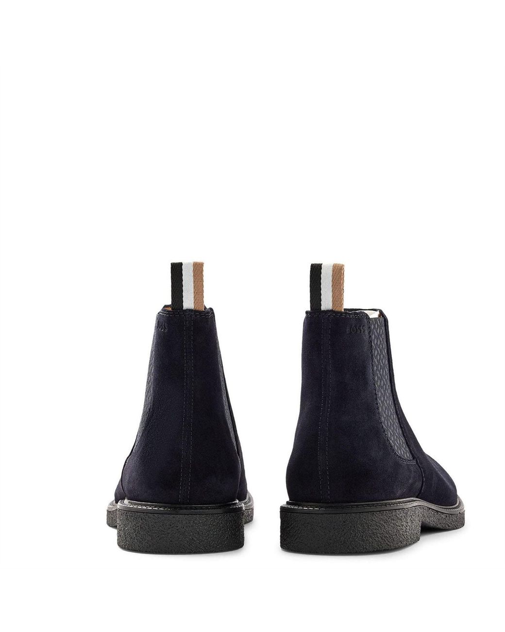 Boss Blue Chelsea Boots for men