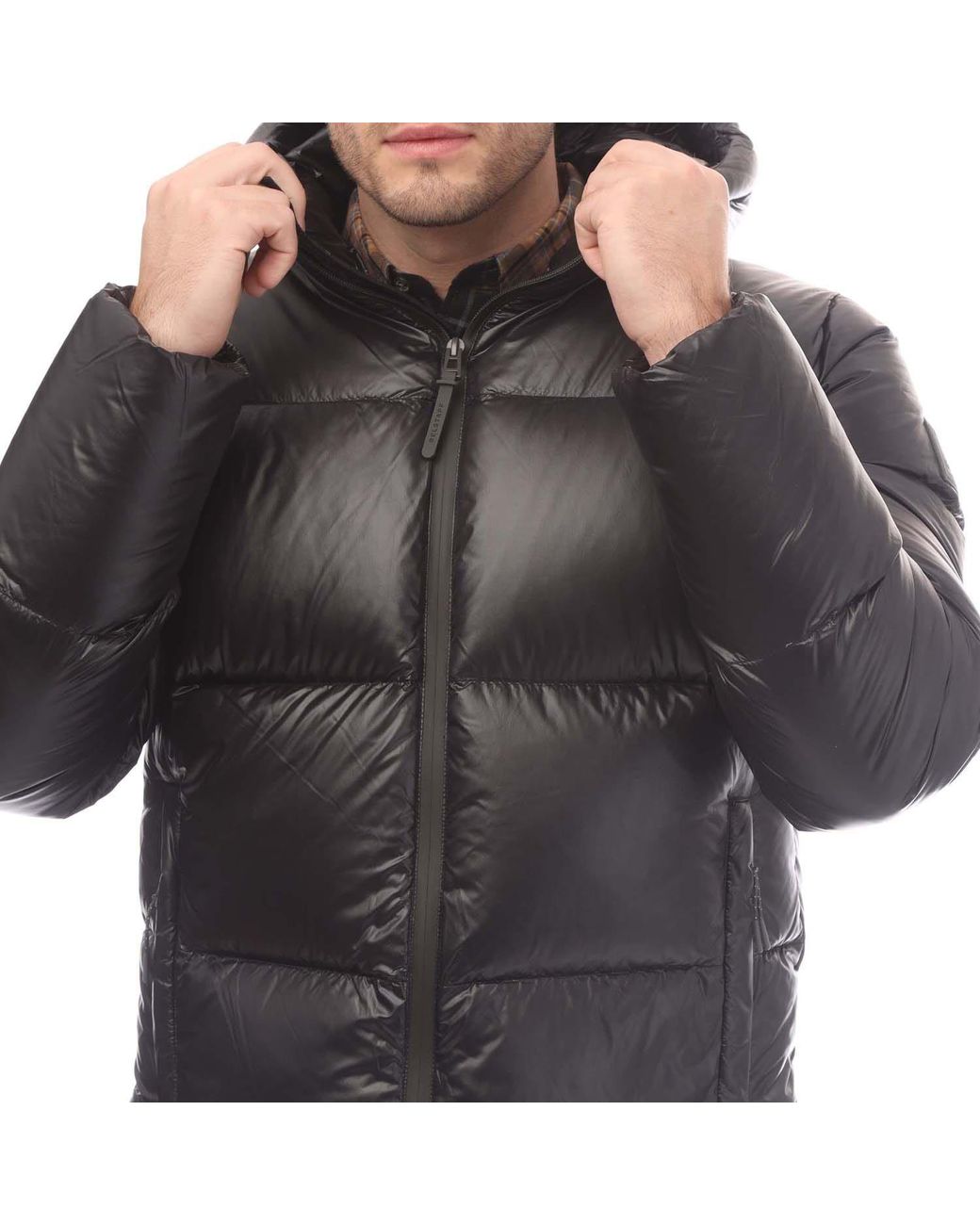 Belstaff Black Down Filled Ripstop Resolve Jacket for men