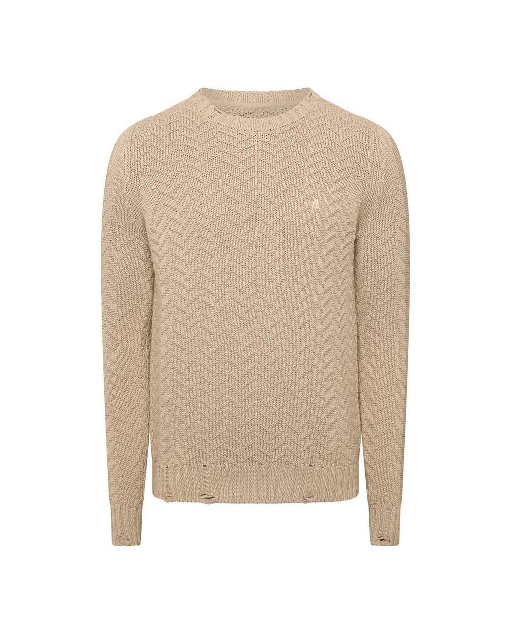 Replay Natural Crewneck Sweater for men