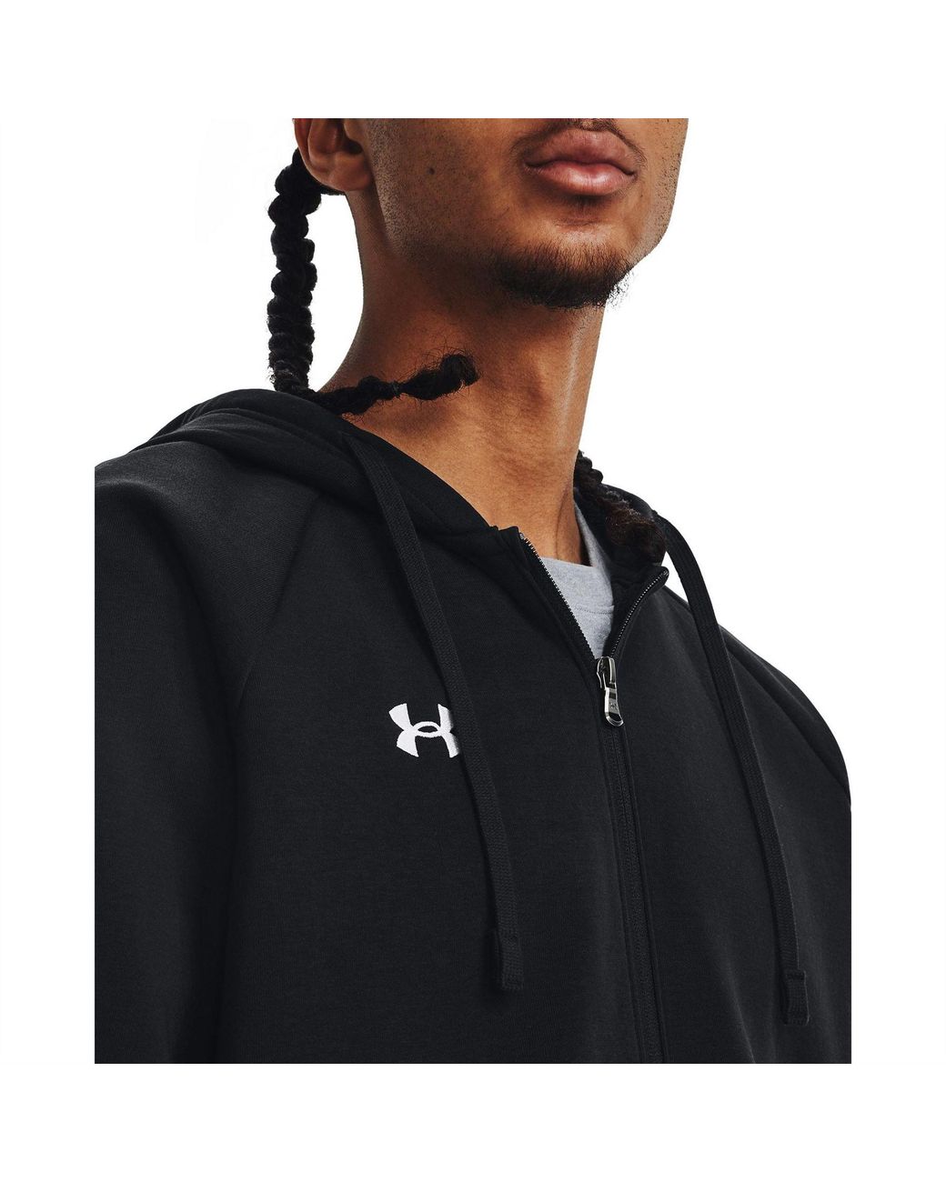 Under Armour Blue Armour Ua Rival Fleece Full-Zip Hoodie for men