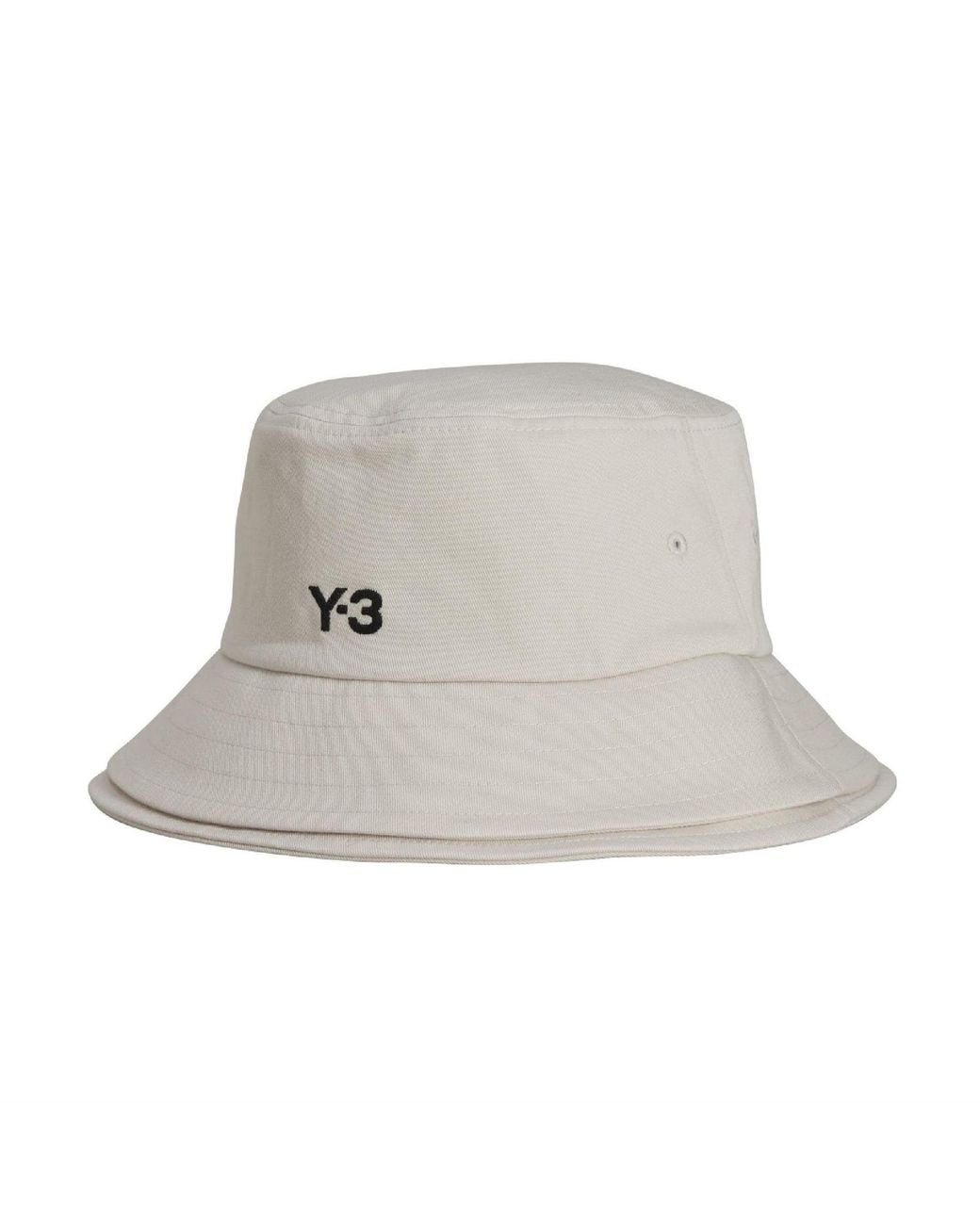 Y-3 Gray 3 Stripes Bucket Hat for men