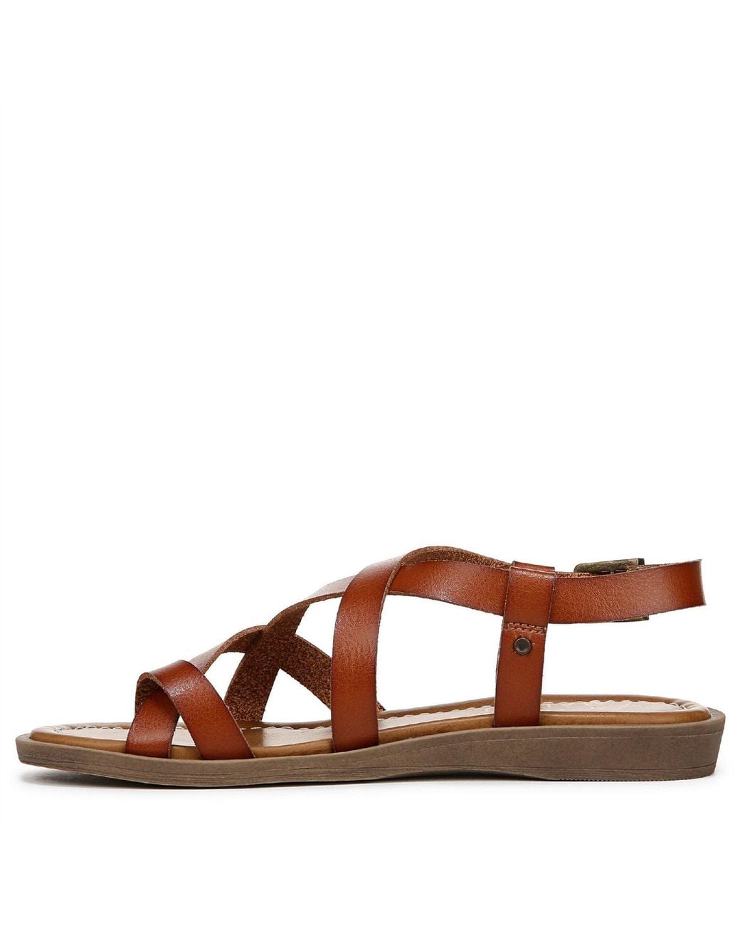 Blowfish Brown Devon 3 Open Toe Flat Sandals 7 (40)