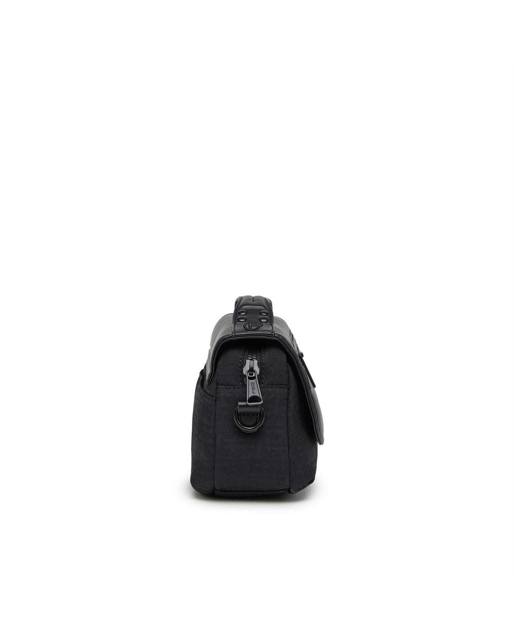 DIESEL Black Mono Mini Messenger Bag for men