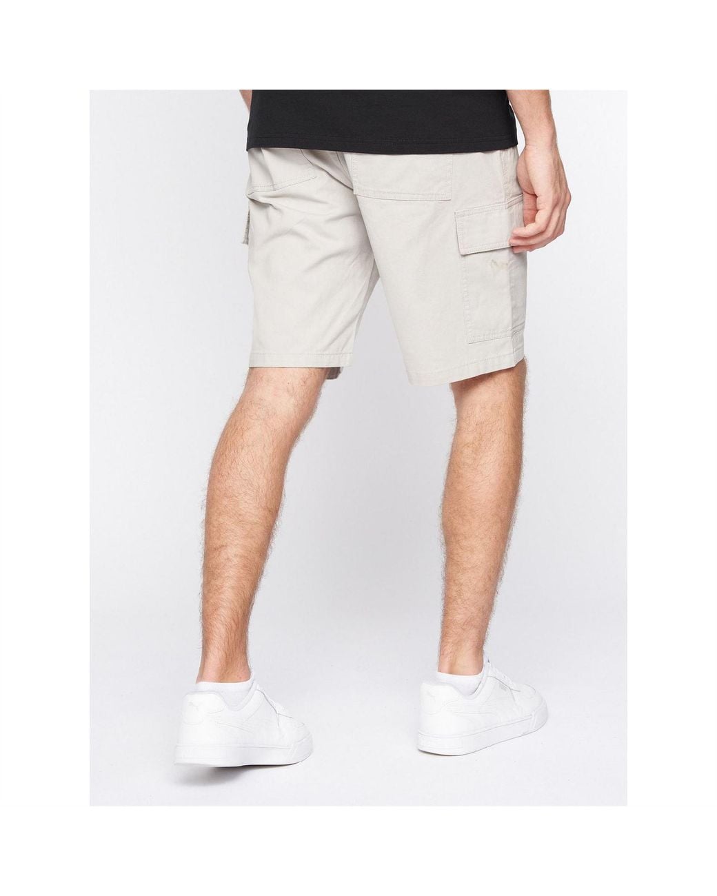 Crosshatch Black Kathos 2Pk Cargo for men