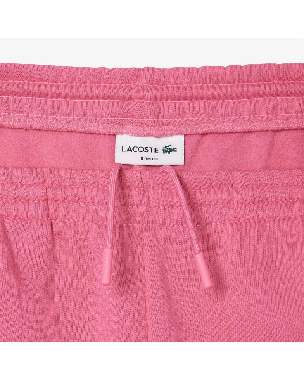Lacoste Pink Fit Organic Cotton Joggers for men