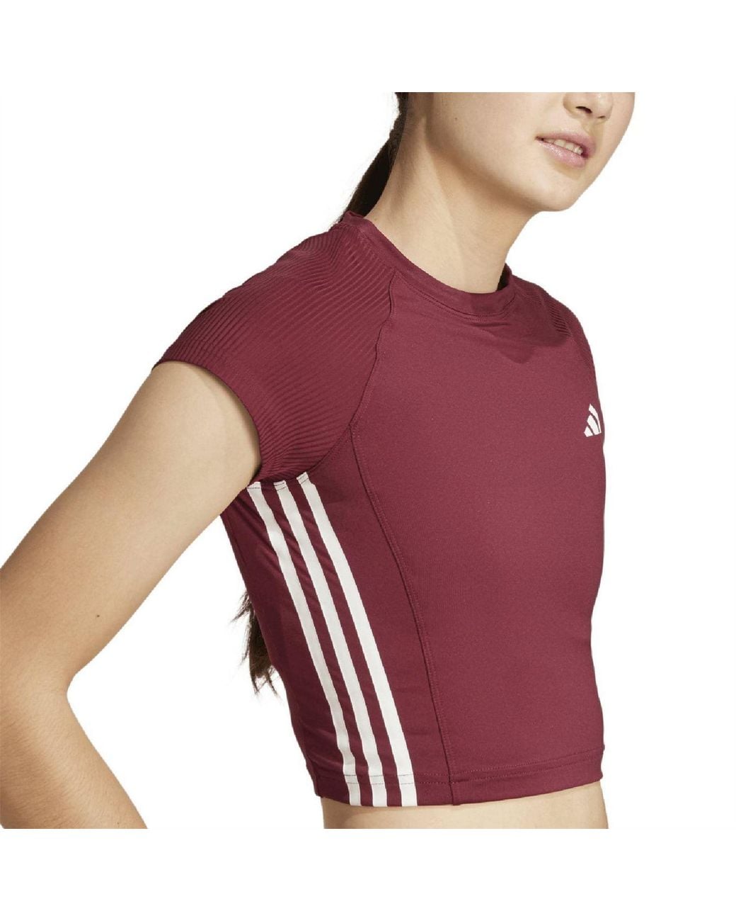 Adidas Red Rib T Shirt