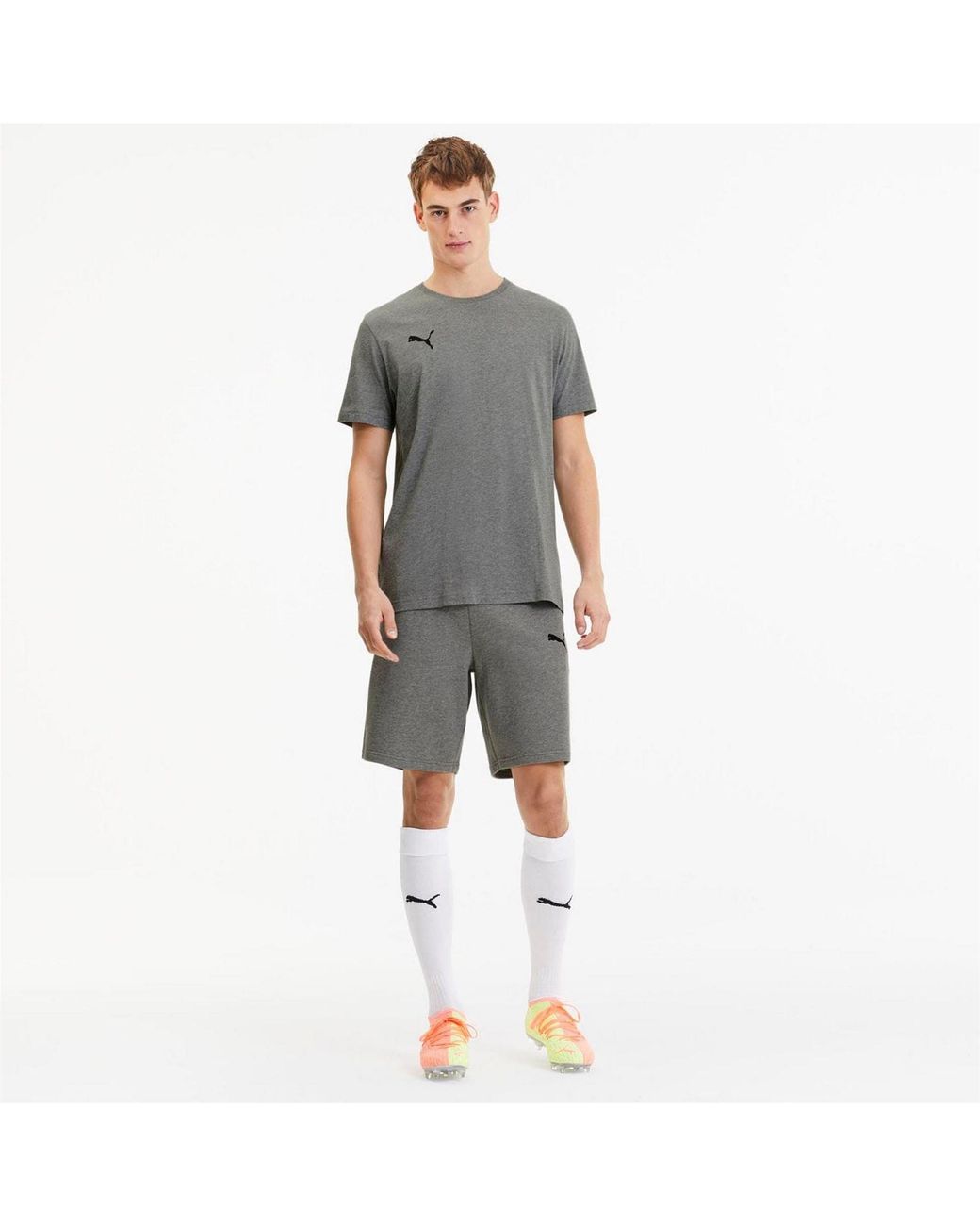 PUMA Gray 23 Casuals T Shirt for men