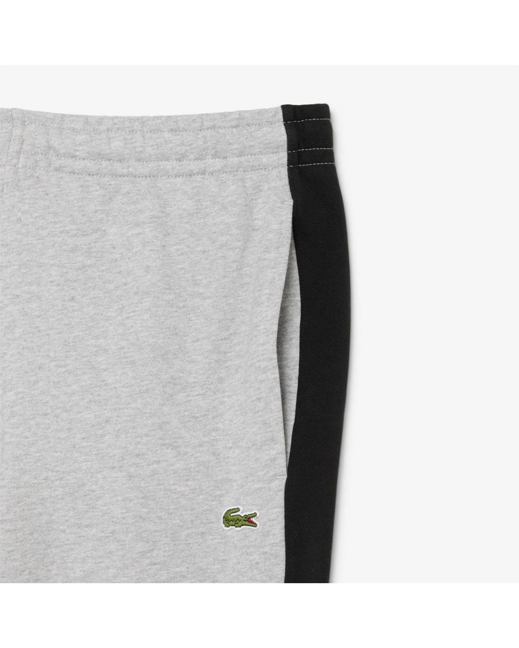 Lacoste Gray Tapered Colour Block Sweatpants for men